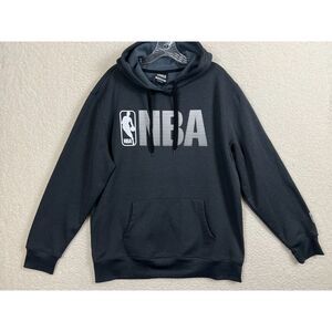 NBA Hoodie Mens XL‎ Gray Logo Basketball Pullover Sweatshirt